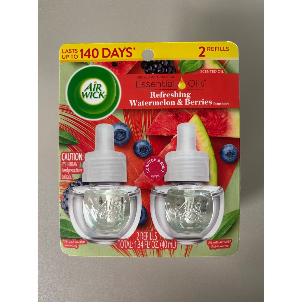 Air Wick Scented Oil Refills Refreshing Watermelon & Berries 2 Count 1.34oz